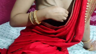 Desi Bhabhi First Night Suhagraat Sex with Her Husband